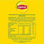 Lipton​ Peach Ice Tea Can 300 Ml​ (Pack of 6), Low Calorie​ Soft Drink​, 100% Black Tea Extract​