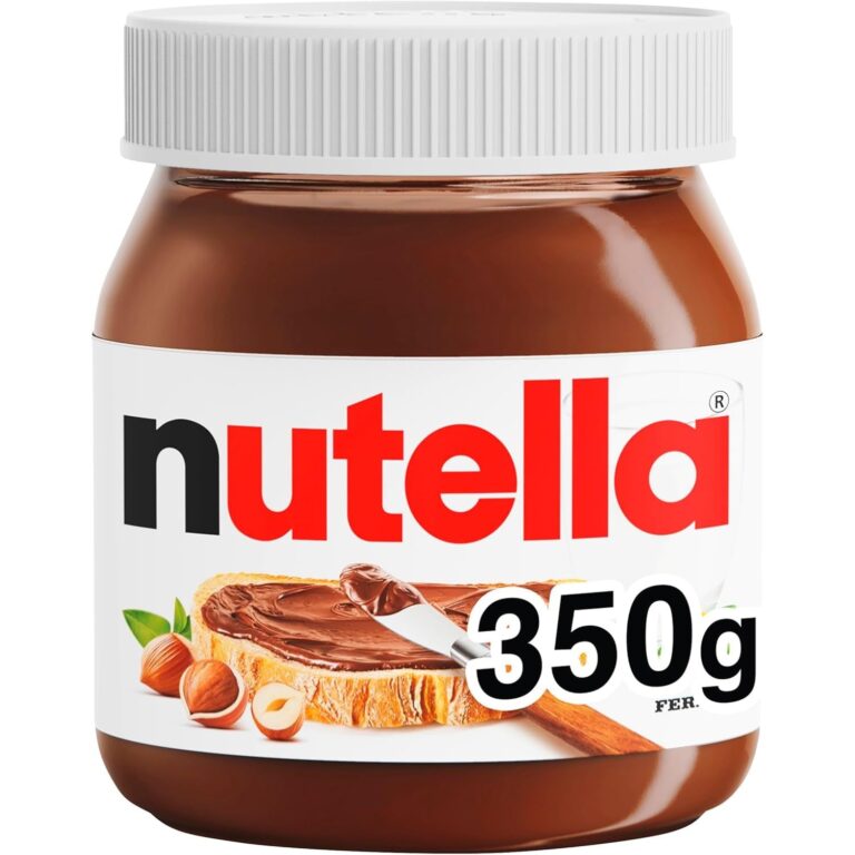 Nutella Hazelnut Chocolate Spread Jar for Pancakes, Unique Recipe for a Smooth Texture and an Unmistakable Taste, Pack of 1 X 350G