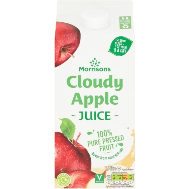 Morrisons Cloudly Apple 100% Fruit Juice 1.5 Litre