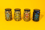 Karyatis Spanish Black Pitted Olives, Glass Jar, 350 G , Pack of 1