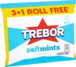 Trebor Softmint Spearmint 4 Roll Multipack, 179 G