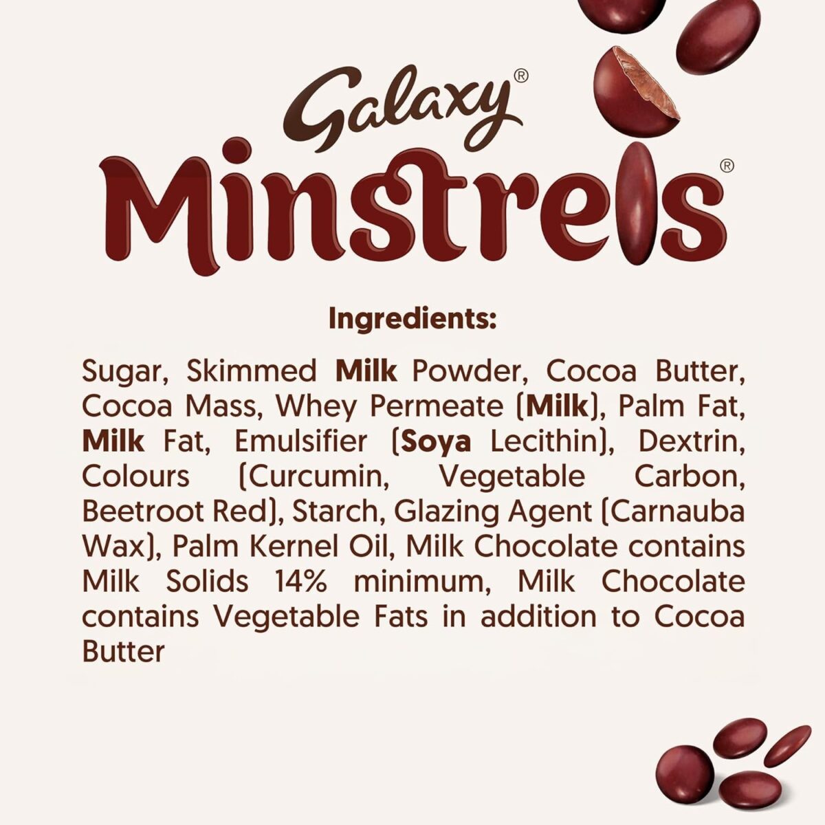 Galaxy Minstrels Milk Chocolate Pouch Bag 125G
