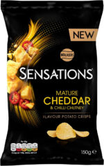 Walkers Sensations Mature Cheddar Cheese & Chilli Crisps 150G