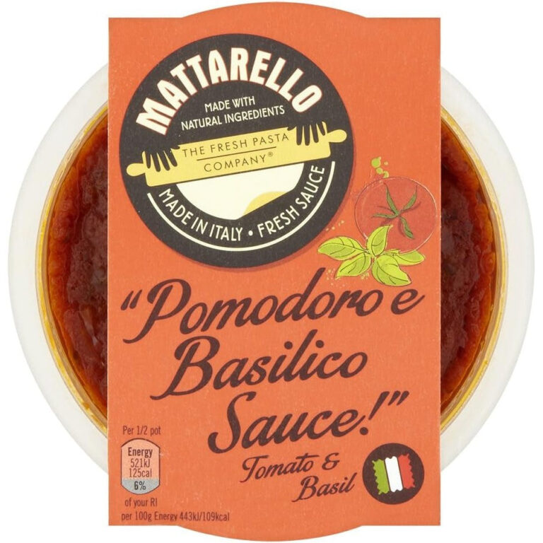 Mattarello by the Fresh Pasta Company Pomodoro and Basilico Sauce 230 G