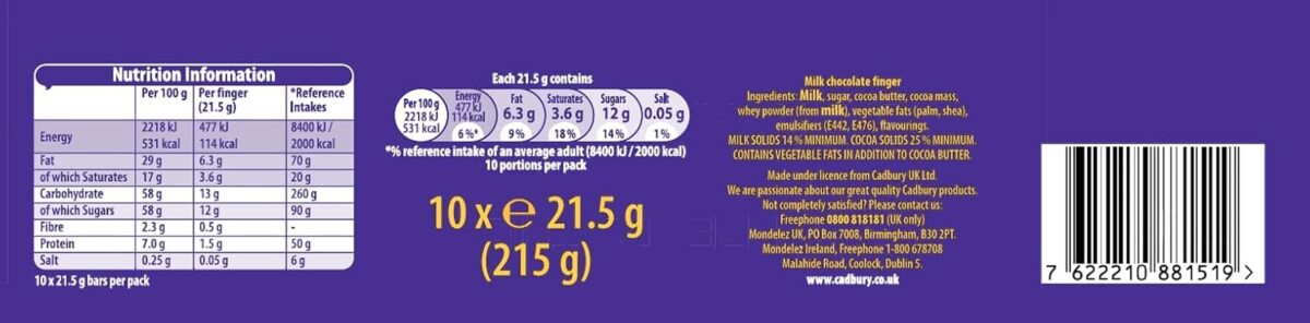 Cadbury Twirl Chocolate Bar, 215 G