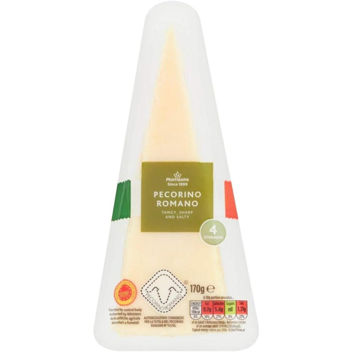 Morrisons Pecorino Romano Hard Cheese 170G
