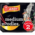 Amoy Straight to Wok Medium Noodles, 2 X 150G