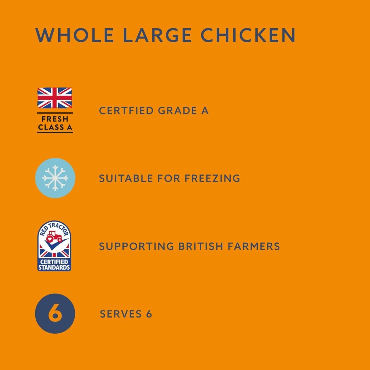 By Amazon British Large Whole Chicken, 1.6Kg