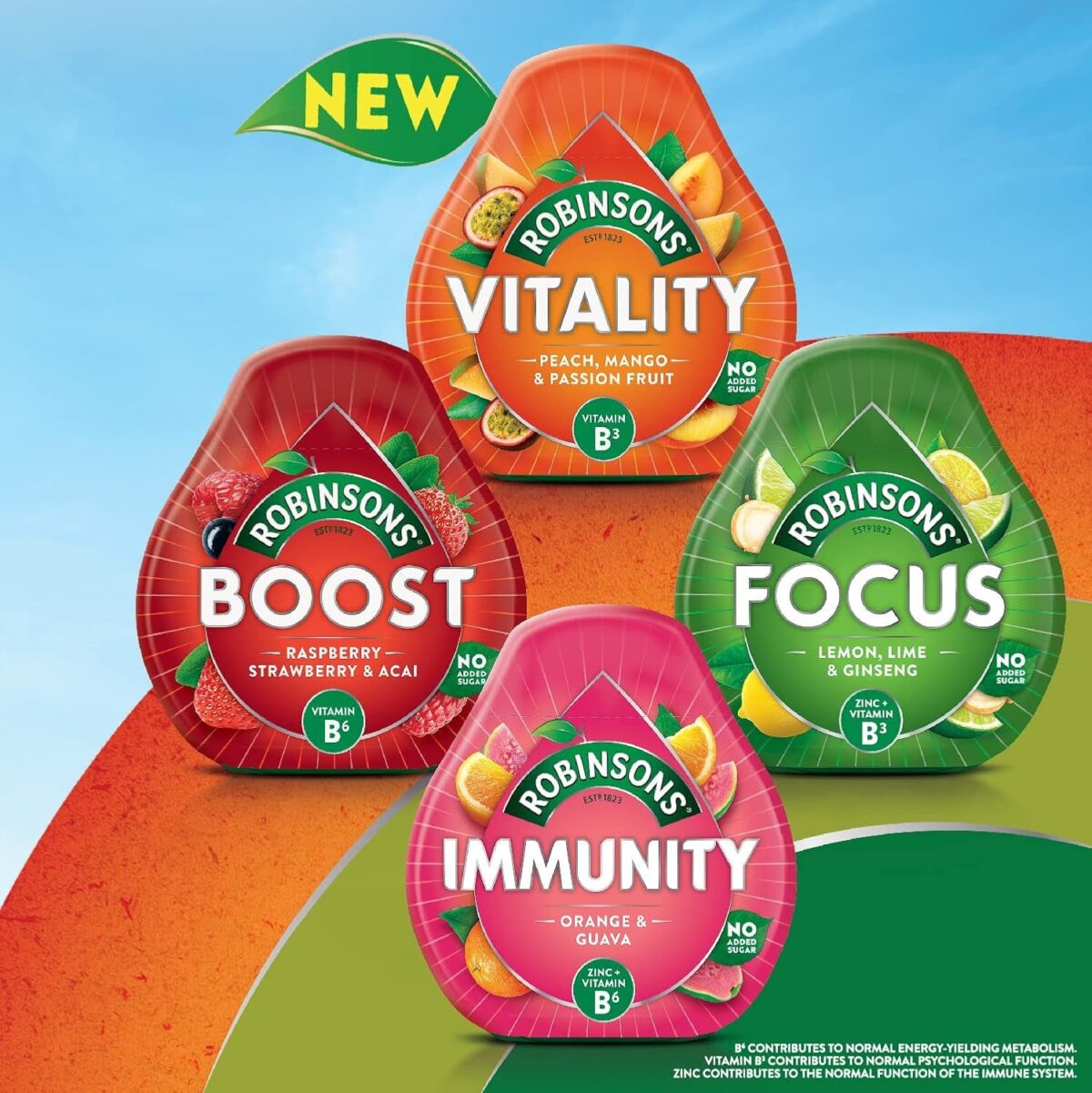 Robinsons Immunity Benefit Drops Orange & Guava, with Vitamin B6 and Zinc - 66Ml