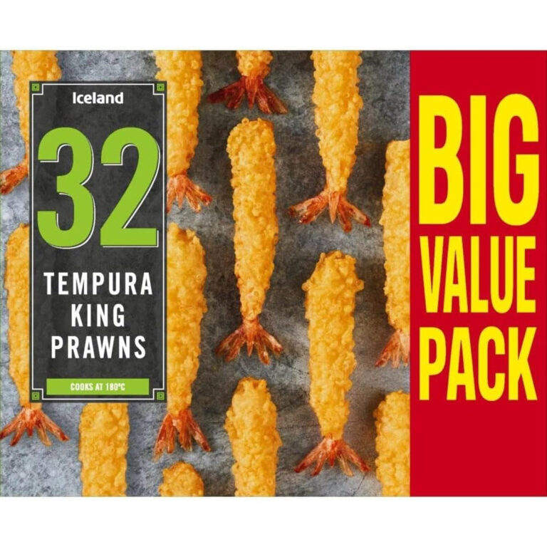 Iceland 32 Tempura King Prawns 416G (Frozen)