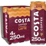 Costa Coffee Caramel Latte 4 X 250 Ml