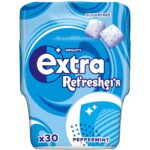 Wrigley'S Extra Refreshers Sugarfree Chewing Gum, Peppermint Flavour Bottle, 1 X 30 Pack