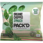 PACK'D Organic Chopped Spinach 450G