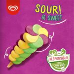 Twister Ice Lolly Fruit Zingerrr, 4 X 70Ml (Frozen)
