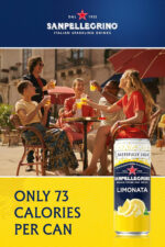 San Pellegrino Italian Sparkling Drinks Tastefully Light Sparkling Lemon Canned Soft Drink 12 X 330Ml | 73K Cals per Can