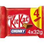 Kitkat Chunky Milk Chocolate Bar, 4 X 32G