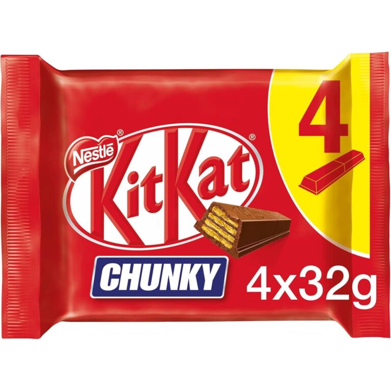 Kitkat Chunky Milk Chocolate Bar, 4 X 32G