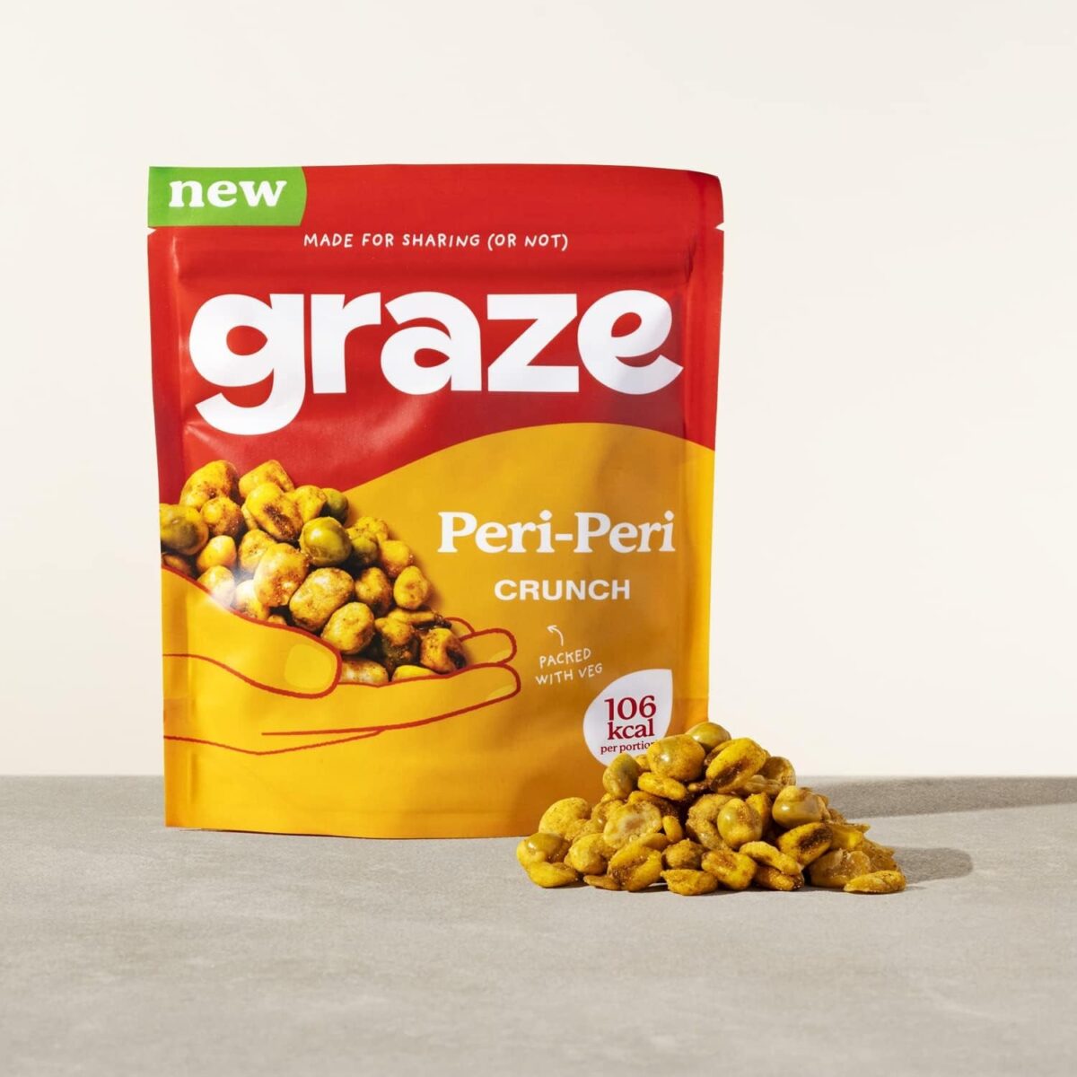 Graze - Peri Peri Crunch Mixed Sharing Snacks, Vegan Friendly 100G