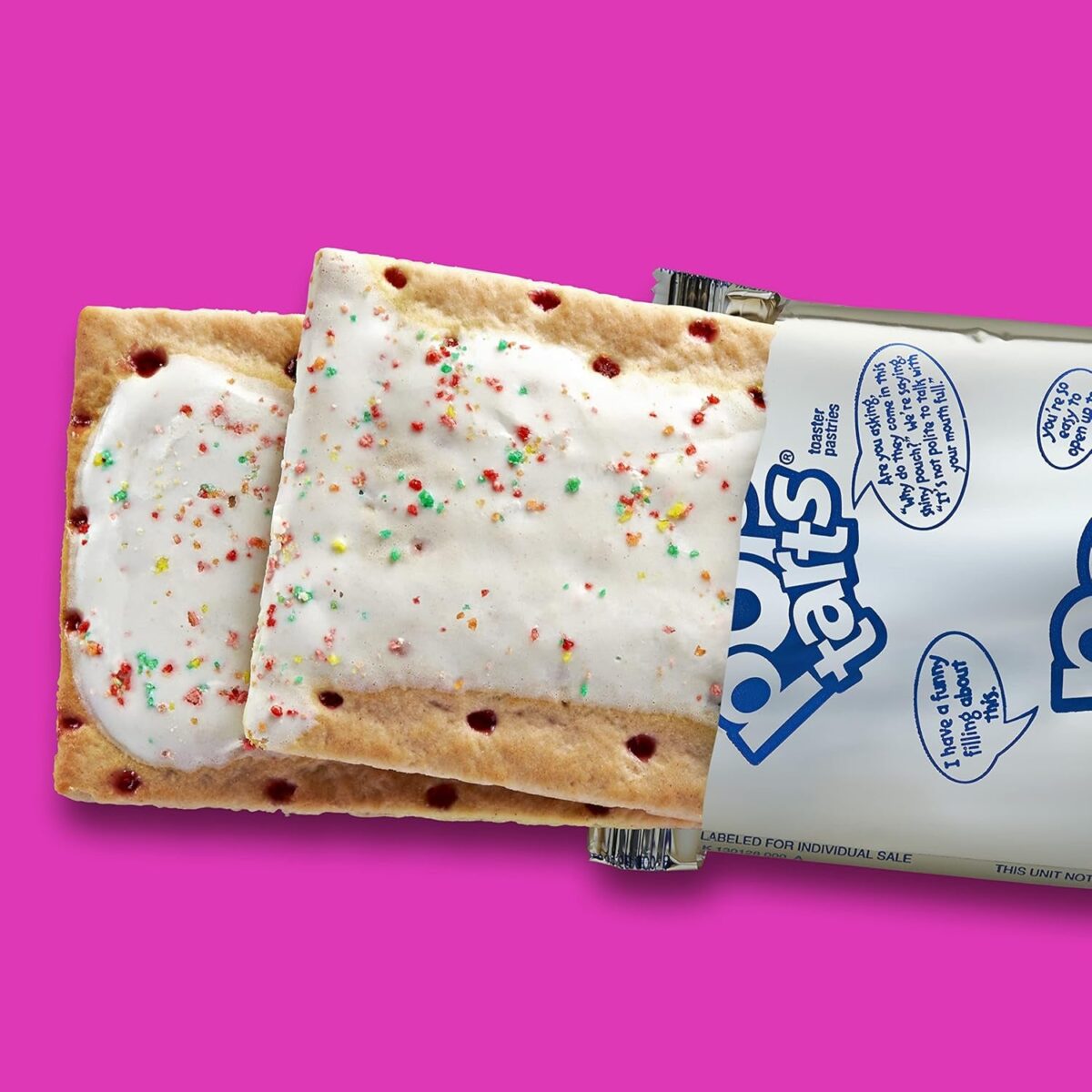 Kellogg'S Pop-Tarts Frosted Strawberry Sensation Toaster Pastries Box, 8 X 48G