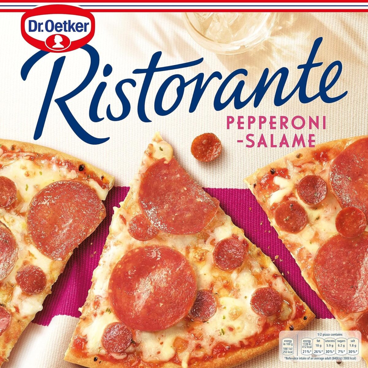Dr. Oetker Ristorante Pepperoni-Salame Pizza, 320G (Frozen) - Packaging May Vary