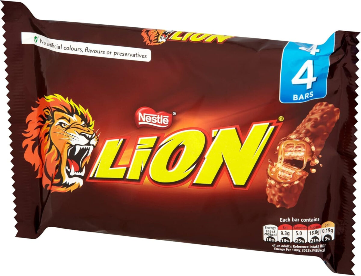 Lion Milk Chocolate Bar Multipack, 4 X 42 G