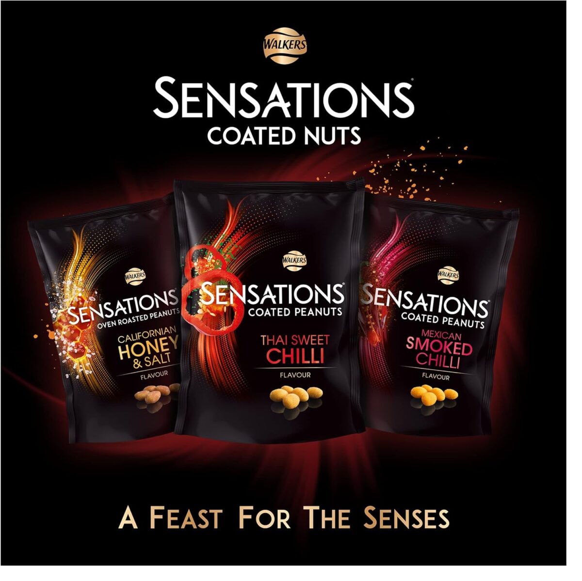 Sensations Mexican Smoked Chilli Coated Sharing Peanuts 150 G