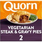 Quorn Meat Free Steak & Gravy Pies, 2 X 200G (Frozen)
