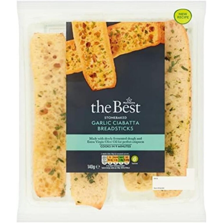 Morrisons the Best Garlic Ciabatta Bread Sticks 142G