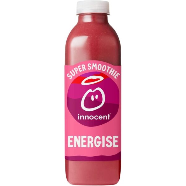 Innocent Energise Strawberry & Cherry Super Smoothie with Vitamins 750Ml