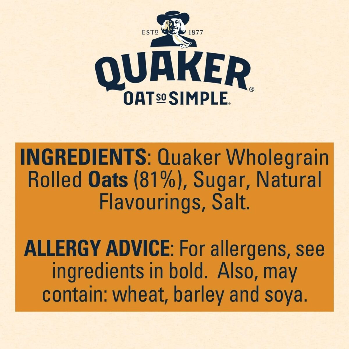 Quaker Oat so Simple Golden Syrup Porridge, 10 X 36 G