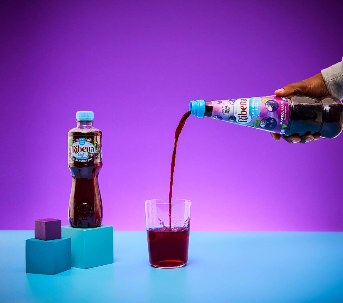 Ribena Blackcurrant Squash No Added Sugar 1.5L – Real British Blackcurrants | Rich in Vitamin C | No Artificial Colours or Flavours | 100% Recycled Plastic Bottle