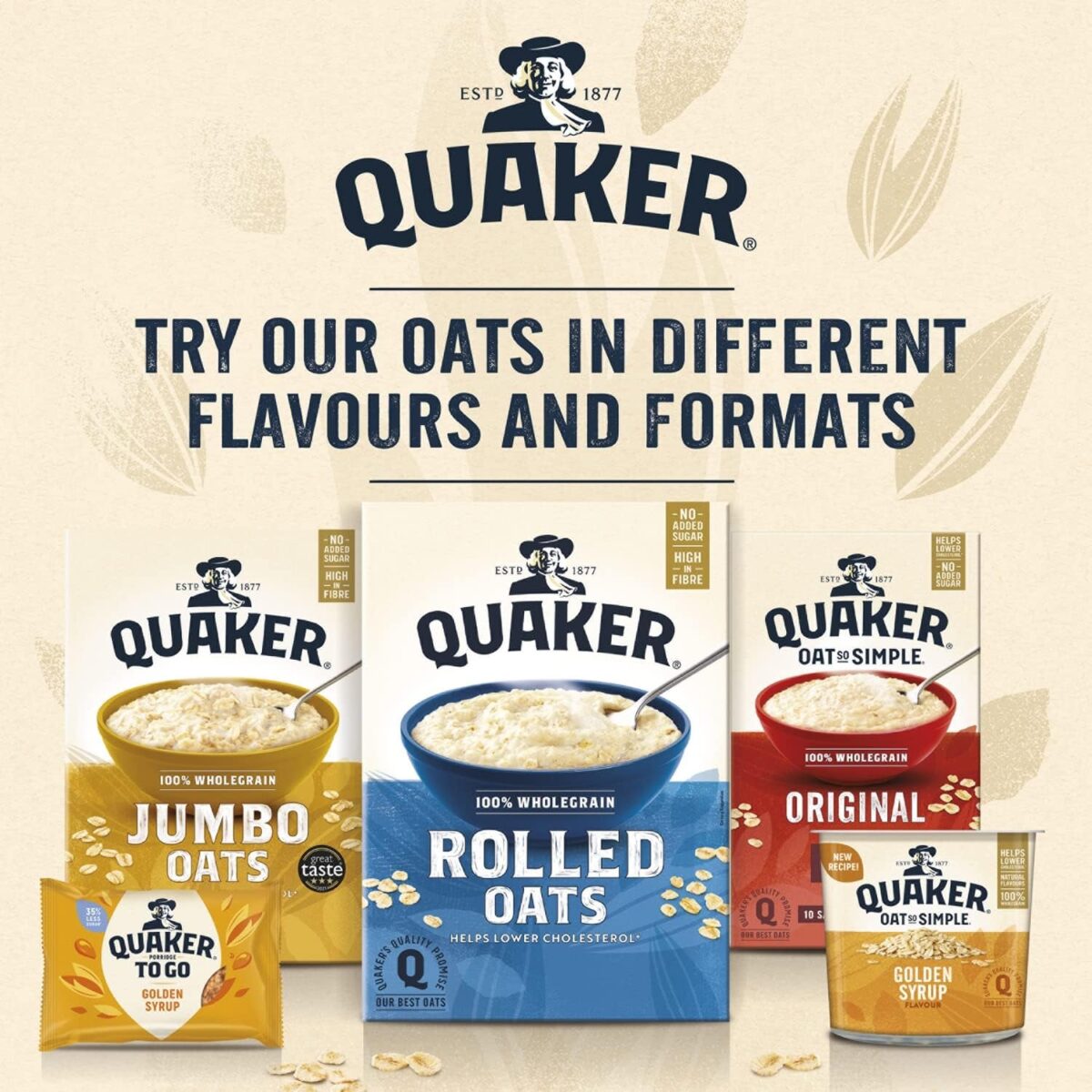 Quaker Oat so Simple Original Porridge Pot, 45G