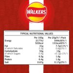 Walkers Less Salt Lightly Salted 6Pk, Red