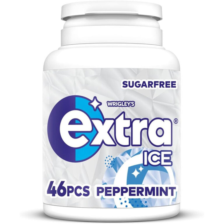 Extra Chewing Gum, Sugar Free, Ice Peppermint Flavour, Chewing Gum 46 Pieces, 64G