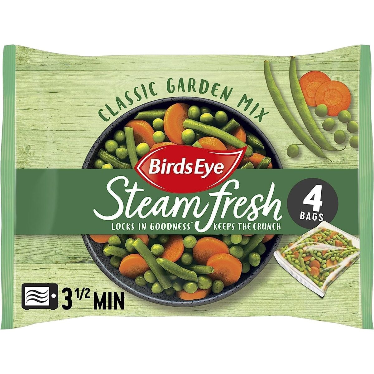 Birds Eye Steamfresh Classic Garden Mix, 540 G