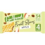Go Ahead Apple Crispy Fruit Slice Snack Bars, 4 X 44G