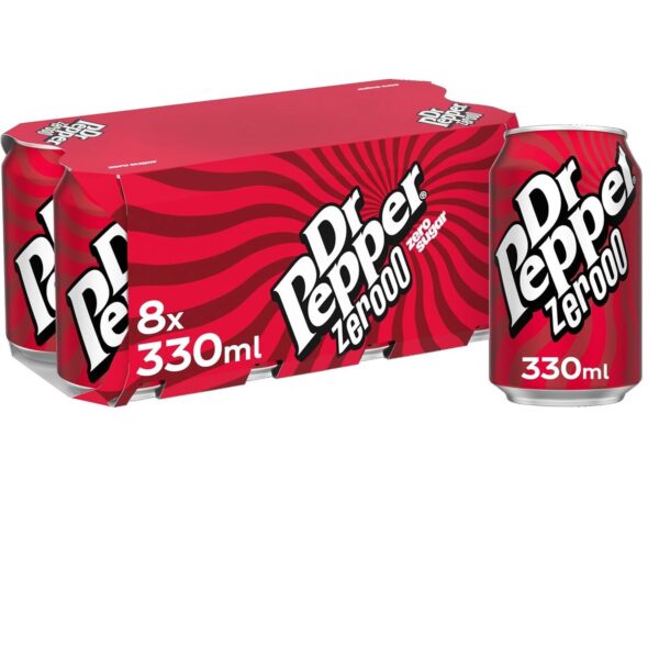 Dr Pepper Zero 8 X 330Ml