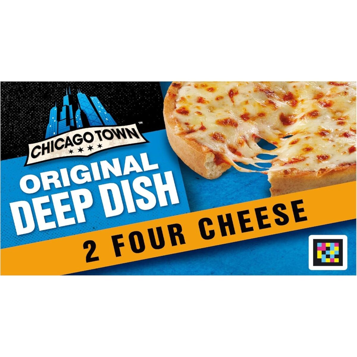 Chicago Town 2 Deep Dish 2 Four Cheese Mini Pizzas (Frozen), 2 × 148G
