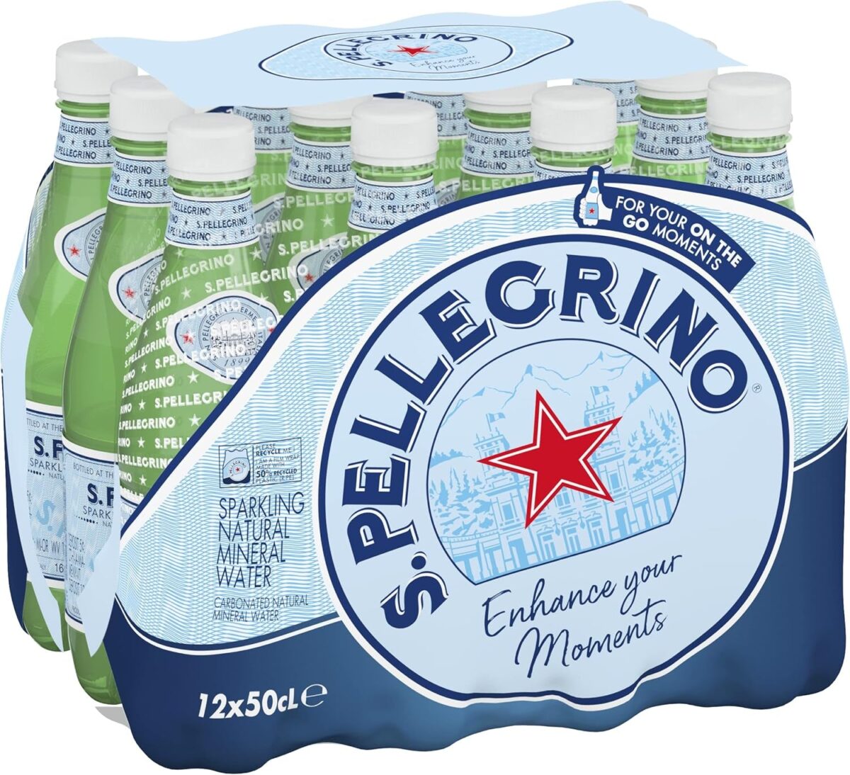 San Pellegrino Sparkling Natural Mineral Water 12X500Ml