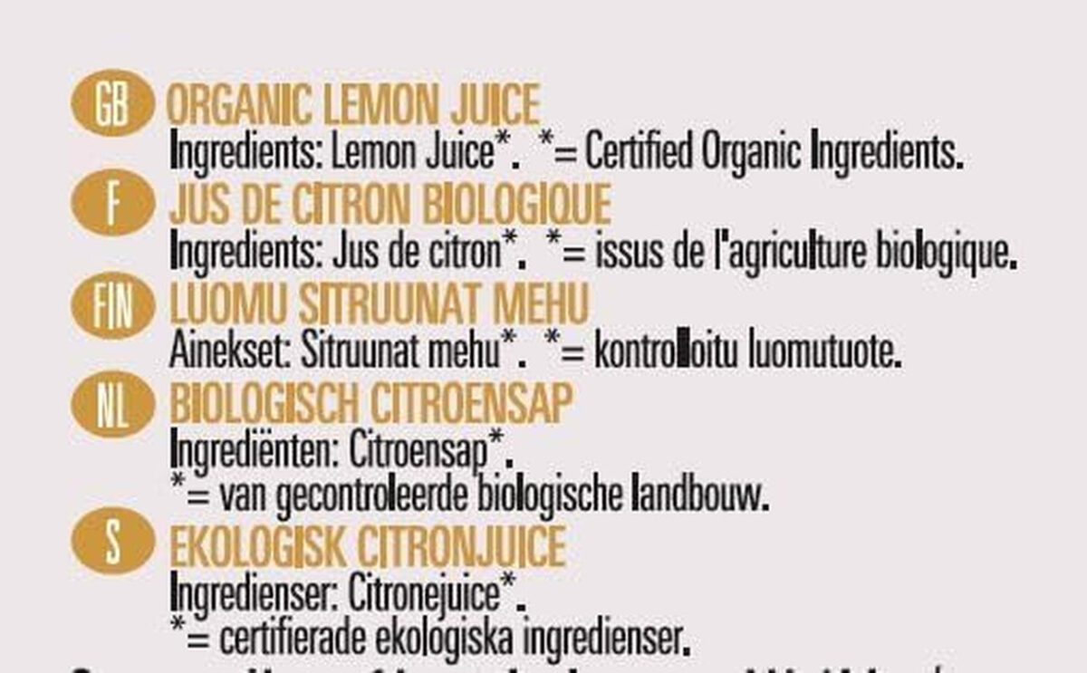 Biona Organic Lemon Juice, 200Ml