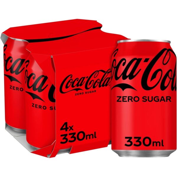 Coca-Cola Zero Sugar, 4 X 330Ml