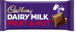 Cadbury Dairy Milk Fruit and Nut Bar, 180 G
