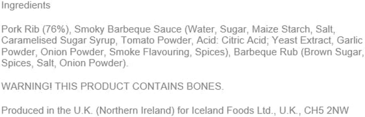 Iceland BBQ Rib Rack, 400G (Frozen)