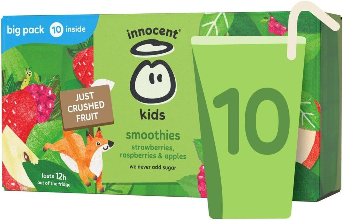 Innocent Kids Smoothies Strawberries, Raspberries & Apples 10 X 150Ml