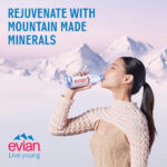Evian Still Natural Mineral Water, 6 X 500Ml