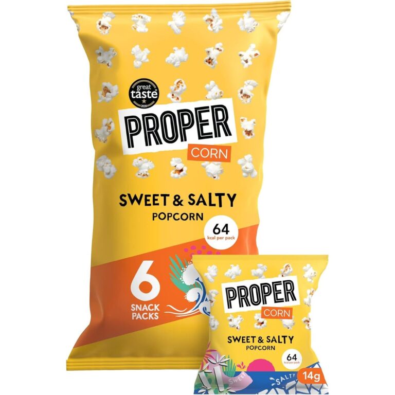 PROPER Propercorn Sweet & Salty Sweet-And-Salty, 84 Gram (Pack of 6)