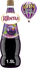 Ribena Blackcurrant Squash 1.5L – Real British Blackcurrants | Rich in Vitamin C | No Artificial Colours or Flavours | 100% Recycled Plastic Bottle