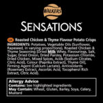 Sensations Roast Chicken and Thyme Thick Cut Premium Potato Crisps, Sharing Bag,150 G (Pack of 1)