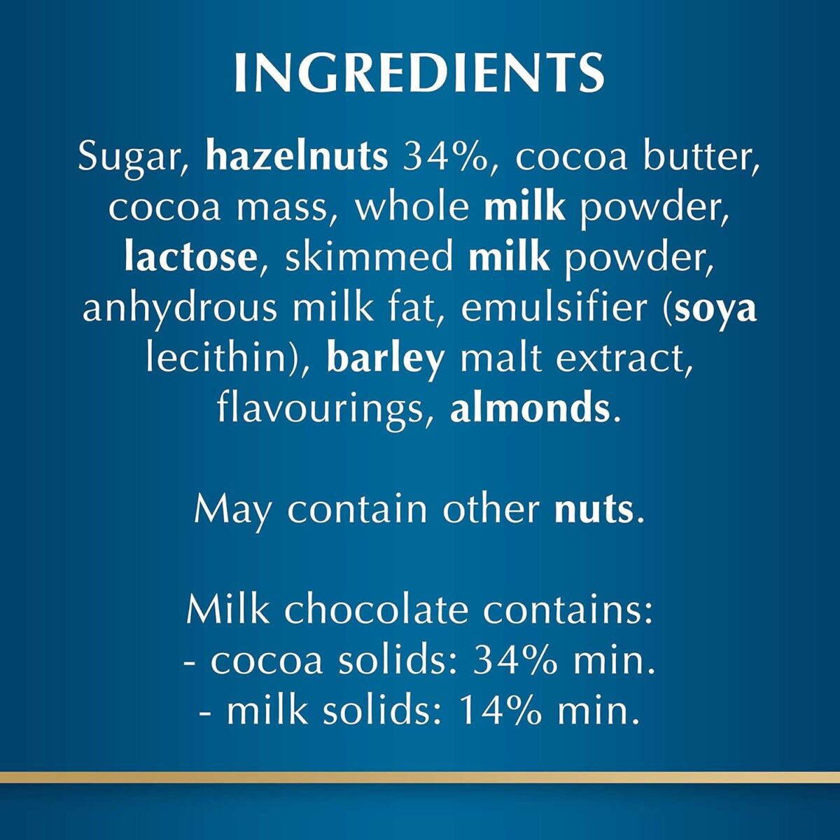 Lindt Les Grandes Milk Chocolate Hazelnut Bar 150G