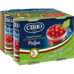 CIRIO Polpa Chopped Tomatoes, Italian, Canned, Tinned 4 X 400G
